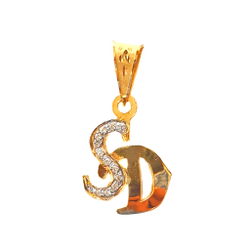 Gold Monogram Pendants