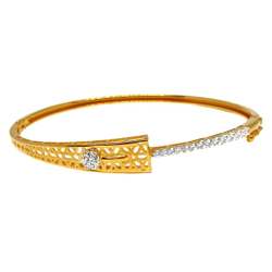 Gold Ladies Kada Bracelet