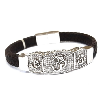 Silver Gents Kada Bracelet