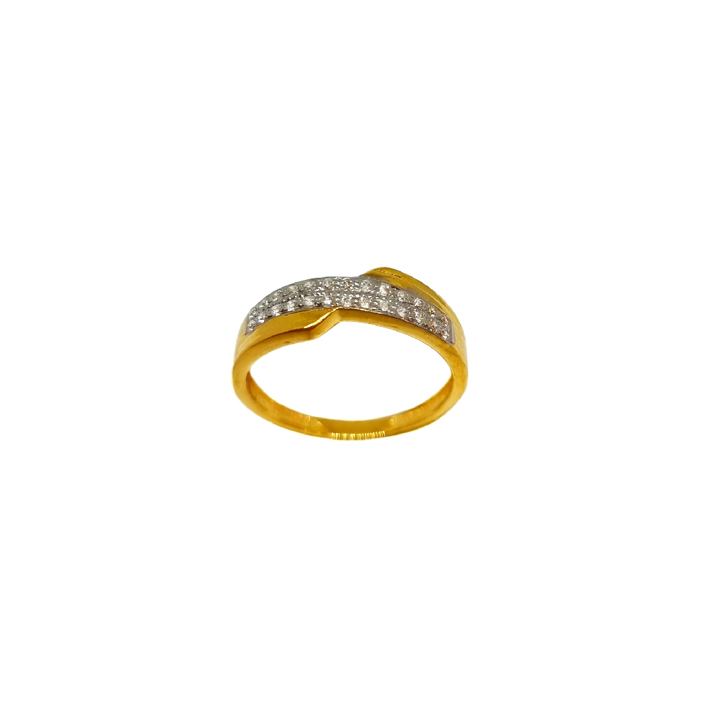 22K Gold Designer Ladies Ring MGA -...