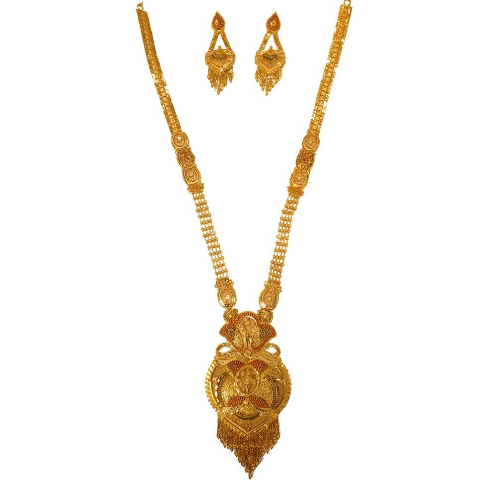 One gram gold forming necklace set...