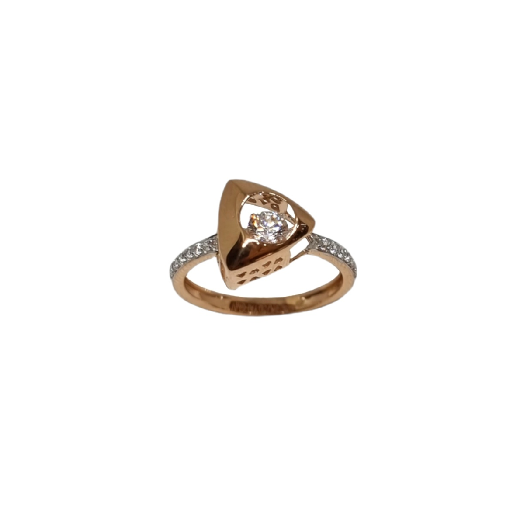 18K Rose Gold Designer Moveble Diam...