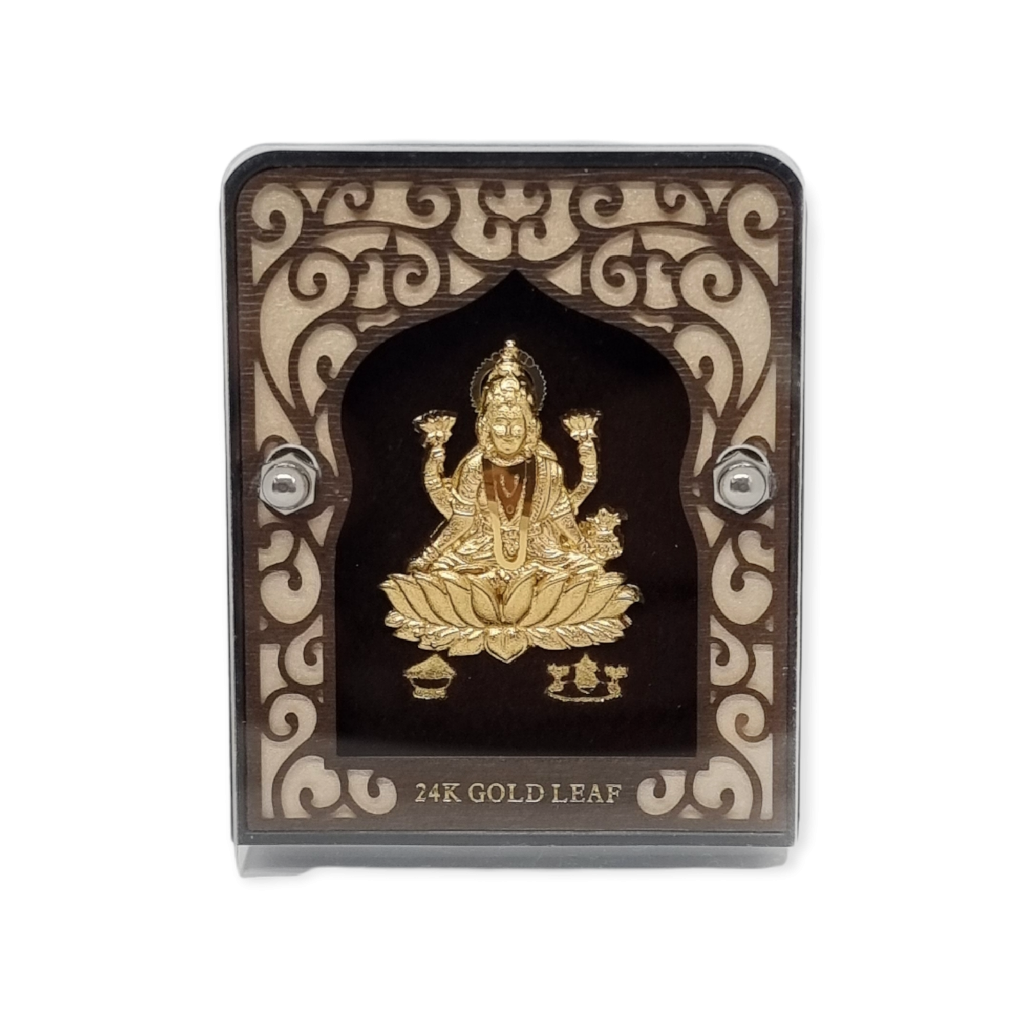 24 carat gold leaf goddess lakshmi...