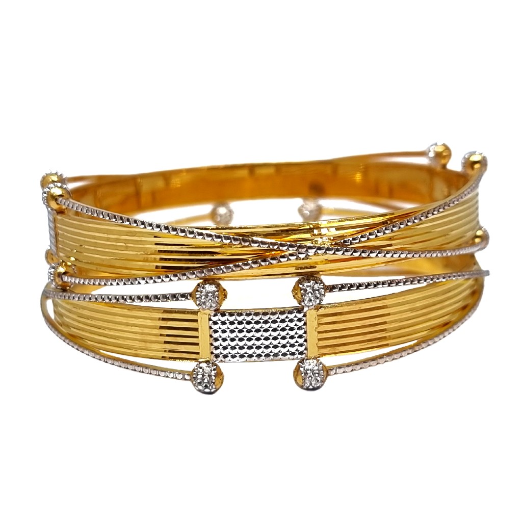 One Gram Gold Forming Modern Bangles MGA - BGE0493