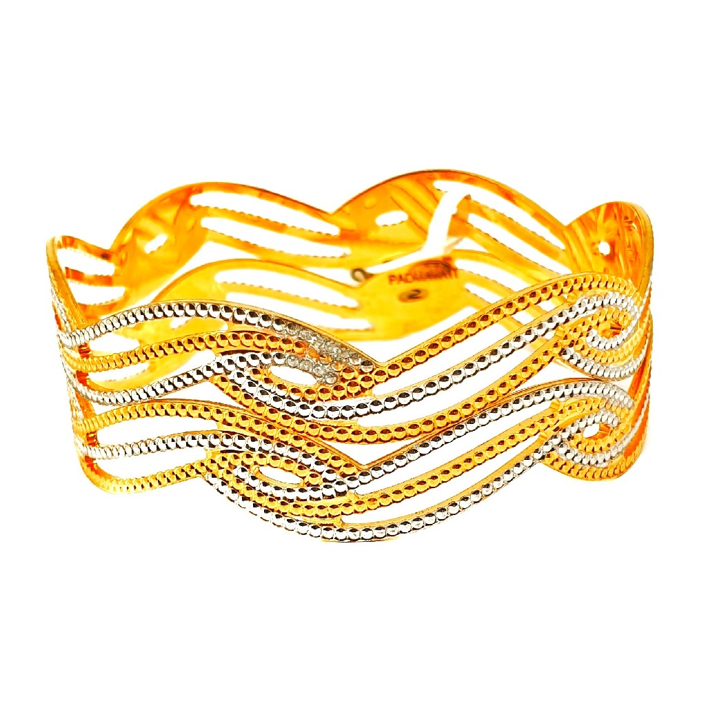 One gram gold forming designer bangles mga - bge0342