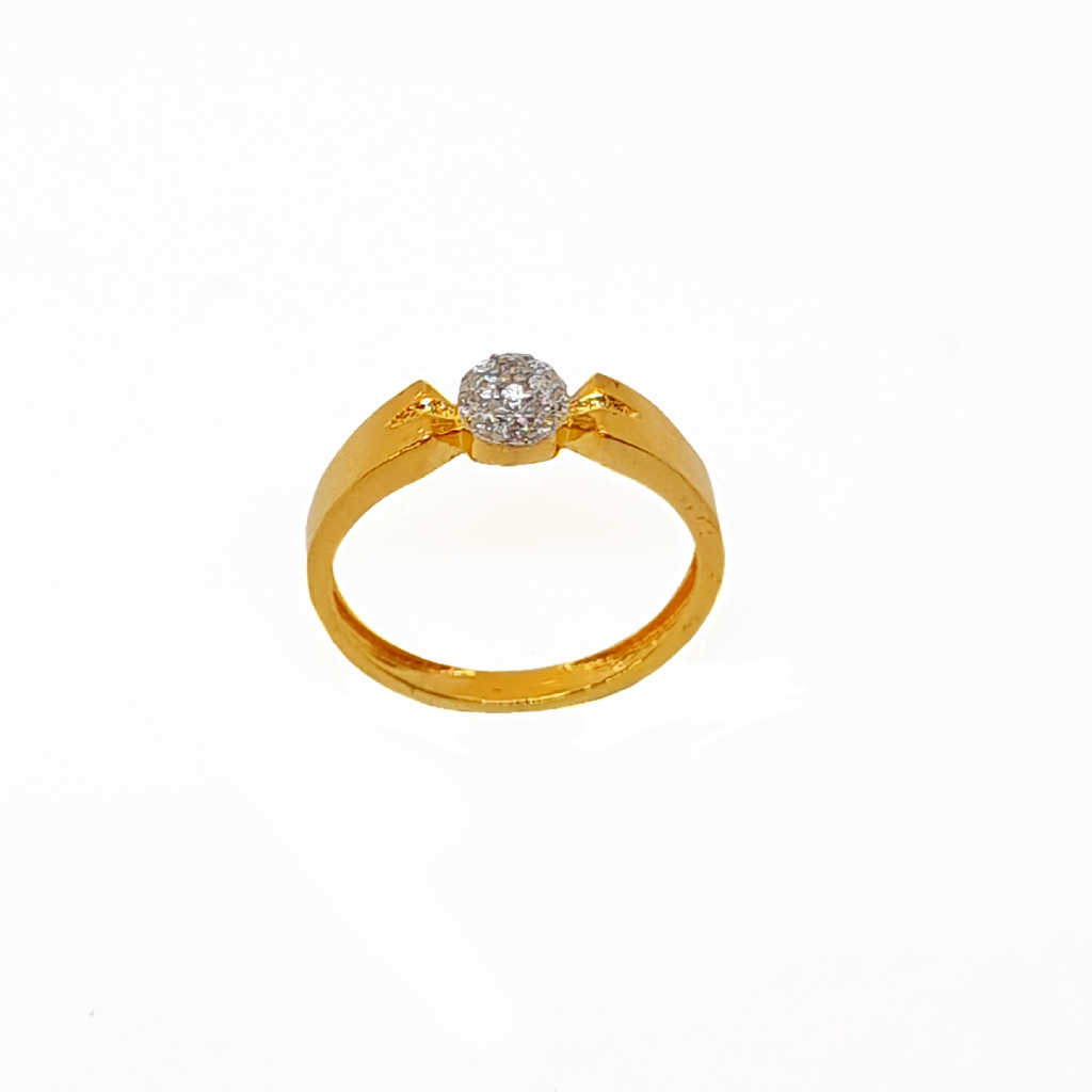 Beautiful Diamond Half Ball Ring In...