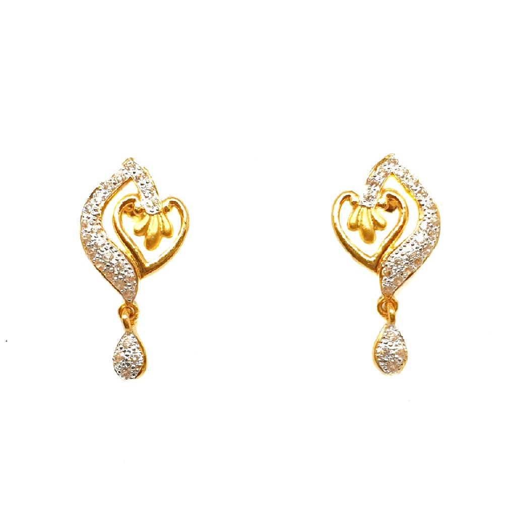 22K Gold Designer Earrings MGA - BT...