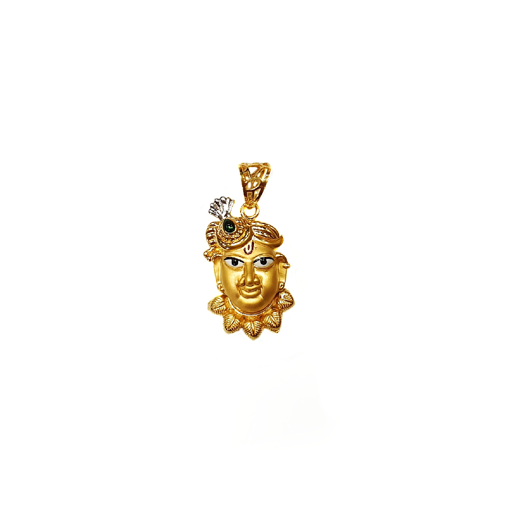 Shree Nathji Pendant In 18K Gold MG...