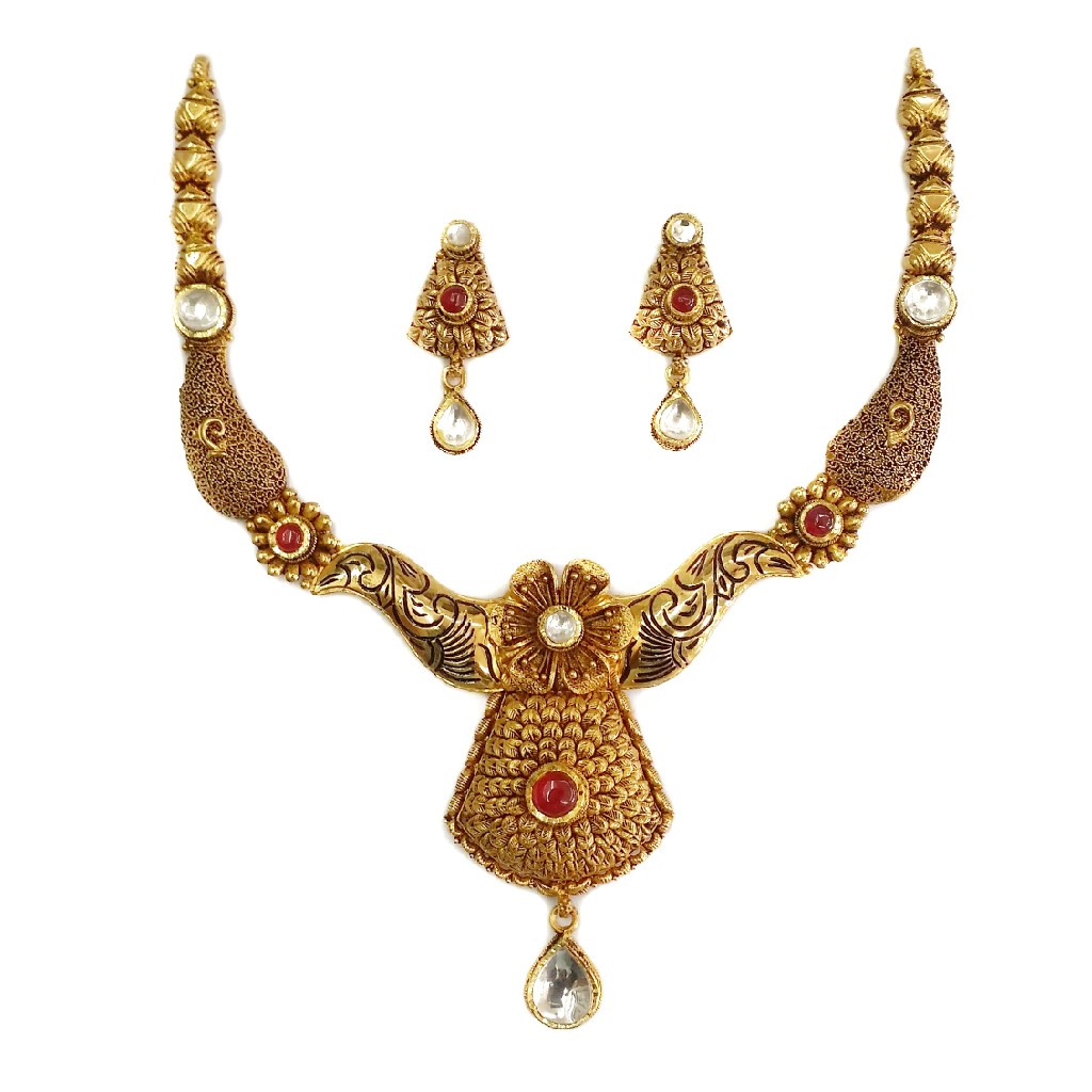 22k Gold Antique Rajwadi  Nakkashi...