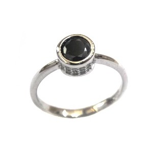 925 Sterling Silver Fancy Black Col...