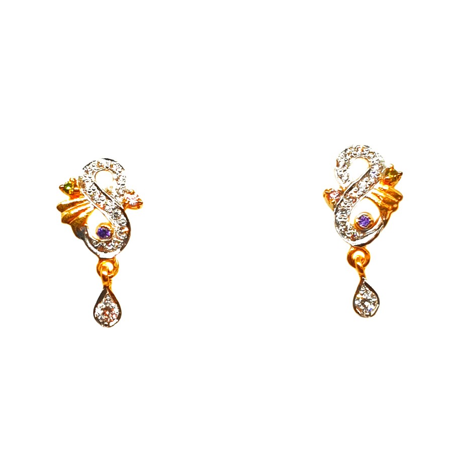 22K Gold Designer Earrings MGA - BT...