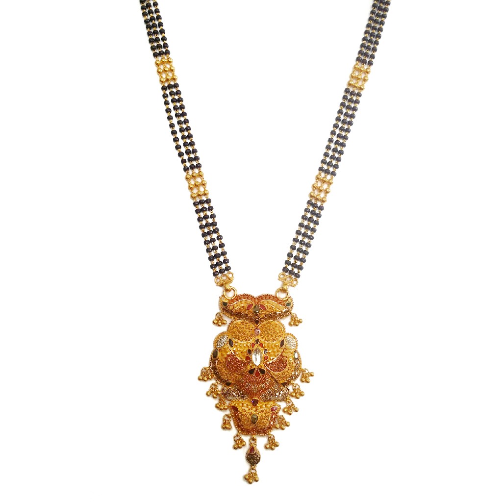 22k Gold Kalkatti Rajwadi Mangalsutra MGA - GM056