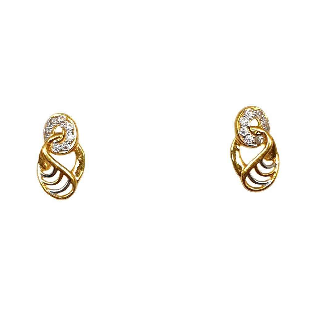 22K Gold Modern Earrings MGA - BTG0...