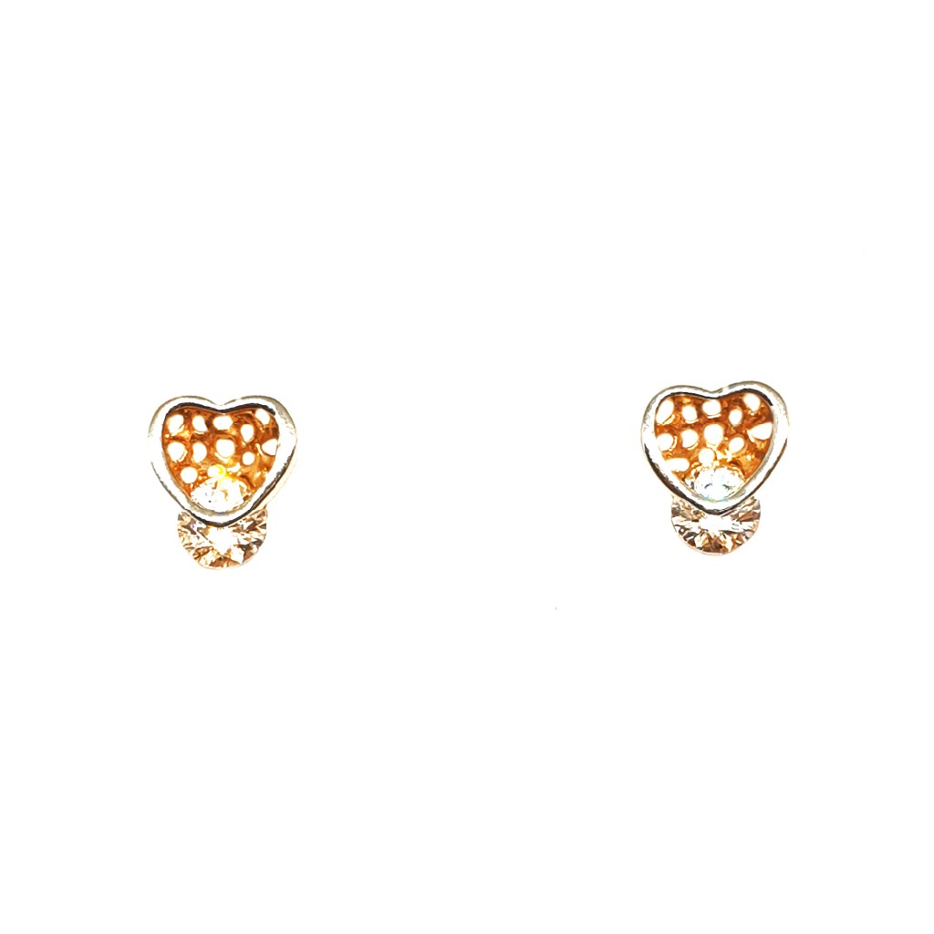 18K Rose Gold Heart Shape Earrings...