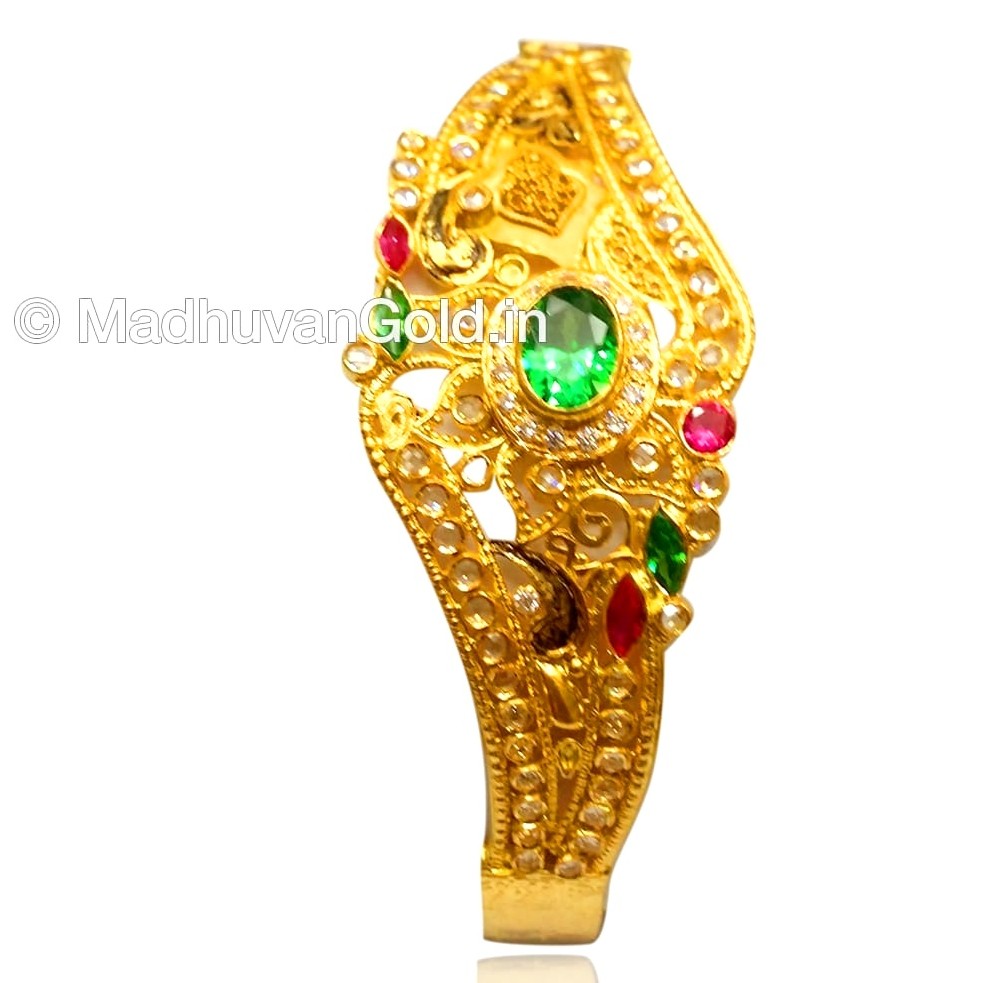 22kt gold designer kada bangle mga...