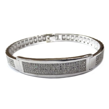 925 sterling silver gents kada brac...