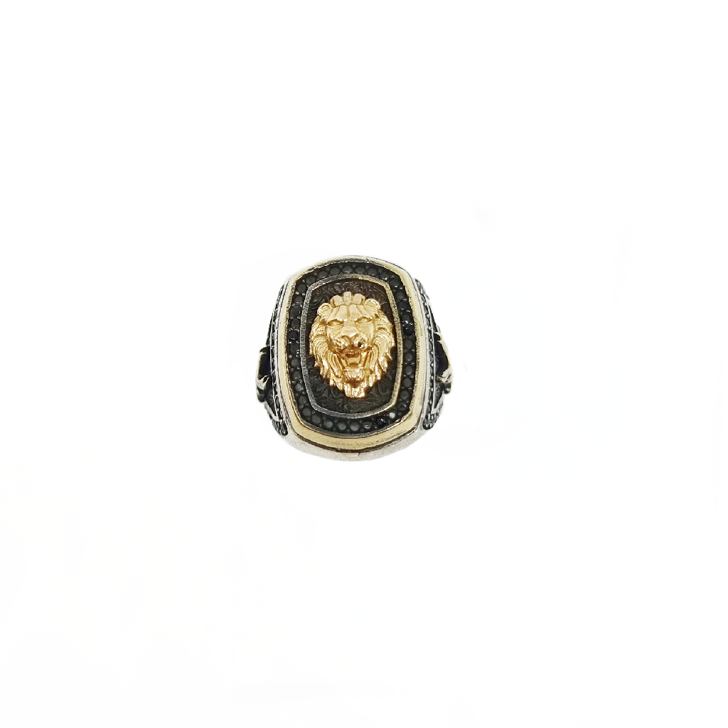 Lion & Side Sword Design Ring In 92...