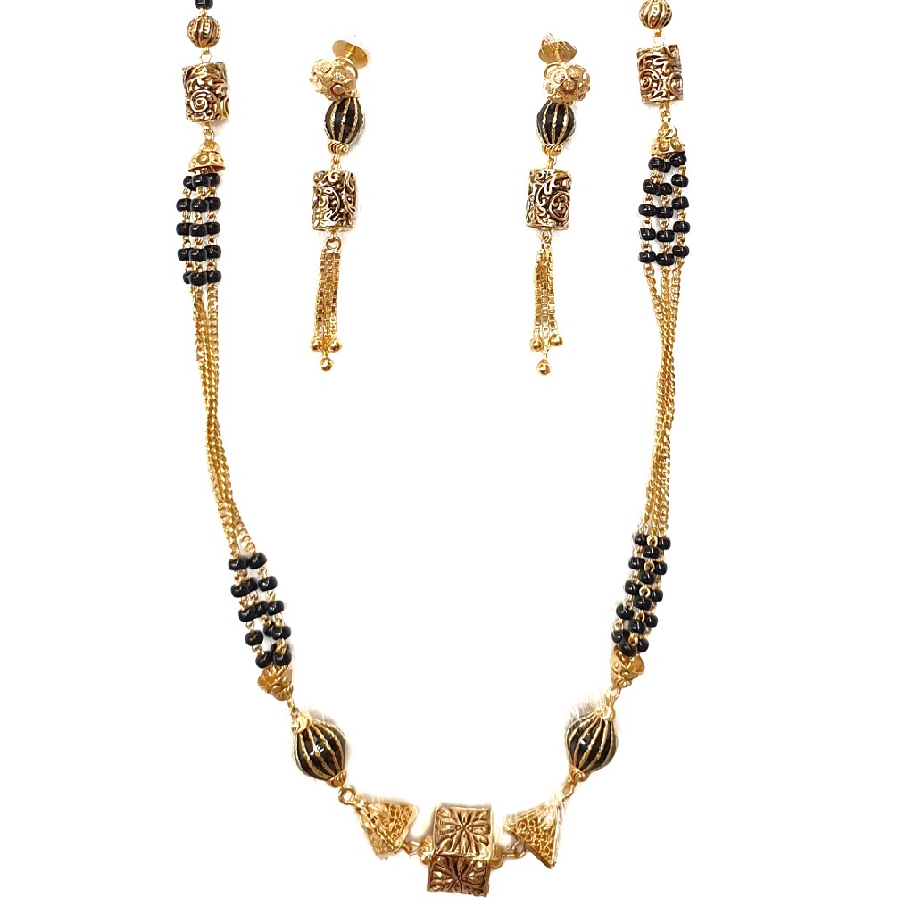 22k gold antique mangalsutra mga - gm004