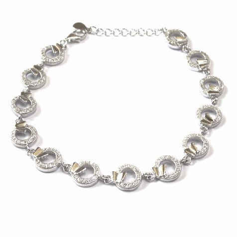 925 Sterling Silver Fancy Bracelet...