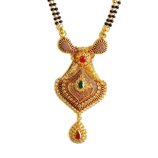 22k Gold Antique Mangalsutra MGA - GM010