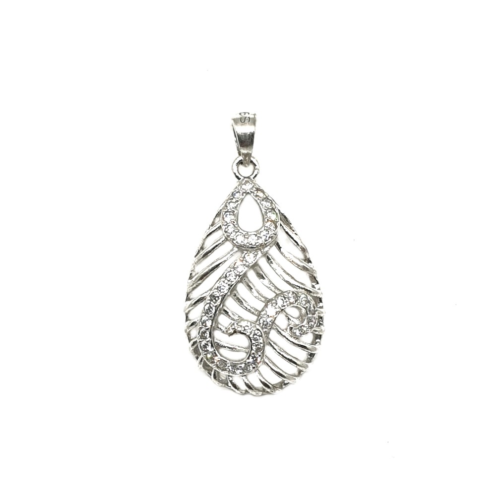 925 Sterling Silver Pear Shaped Pen...