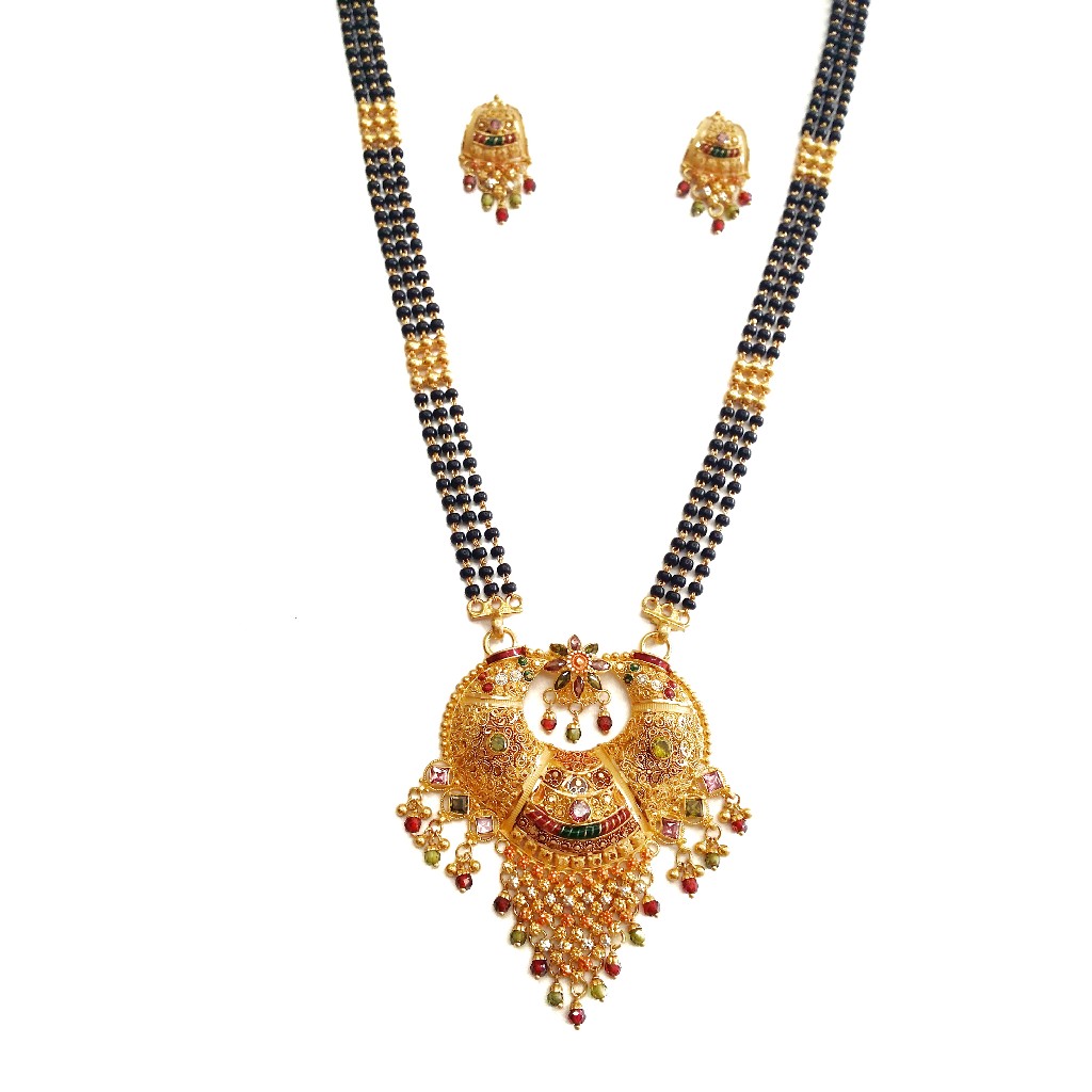 916 Gold Kalkatti 3 Line Mangalsutr...