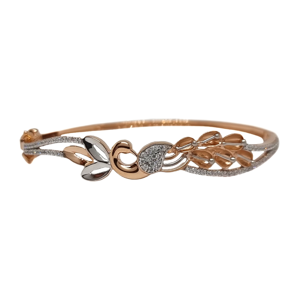 Peacock Design Bracelet In 18K Rose...