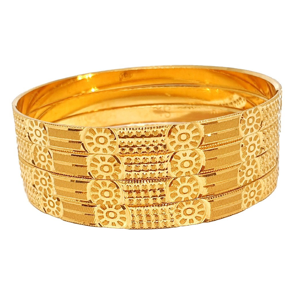 1 gram gold forming plain bangles m...