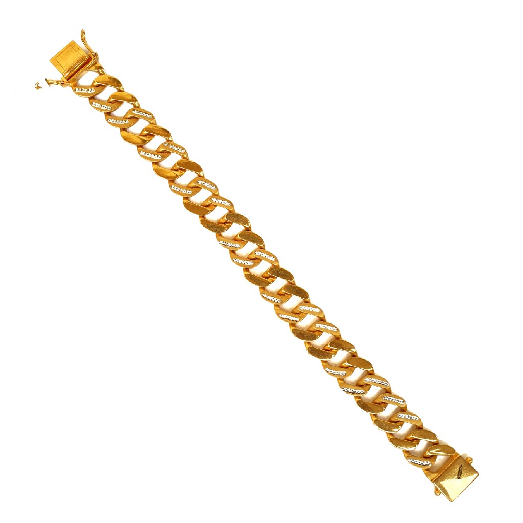 One gram gold forming cz diamond bracelet mga - bre0030