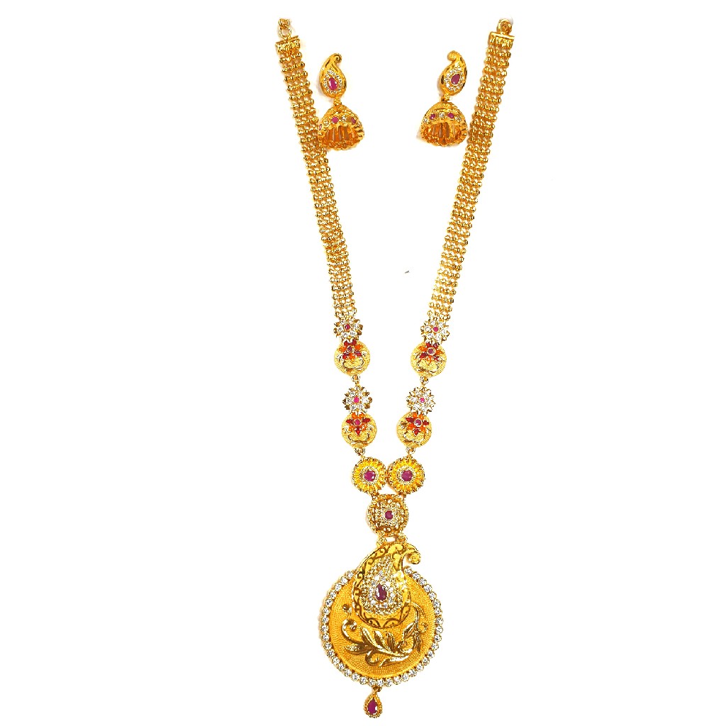 1 gram gold forming necklace set mg...