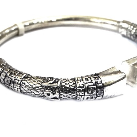 925 sterling silver gents Kada bracelet MGA - BRS0410
