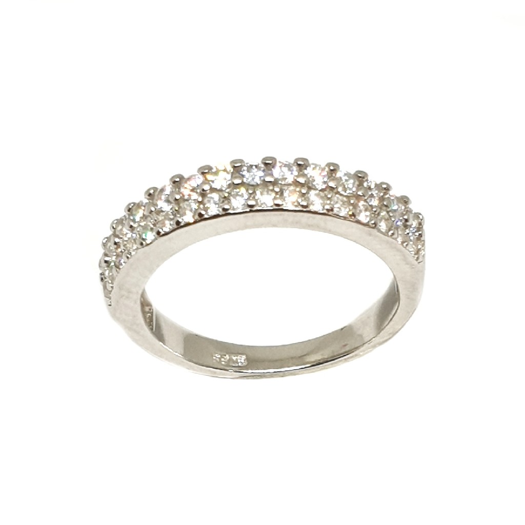 925 Sterling Silver Diamond Lining...