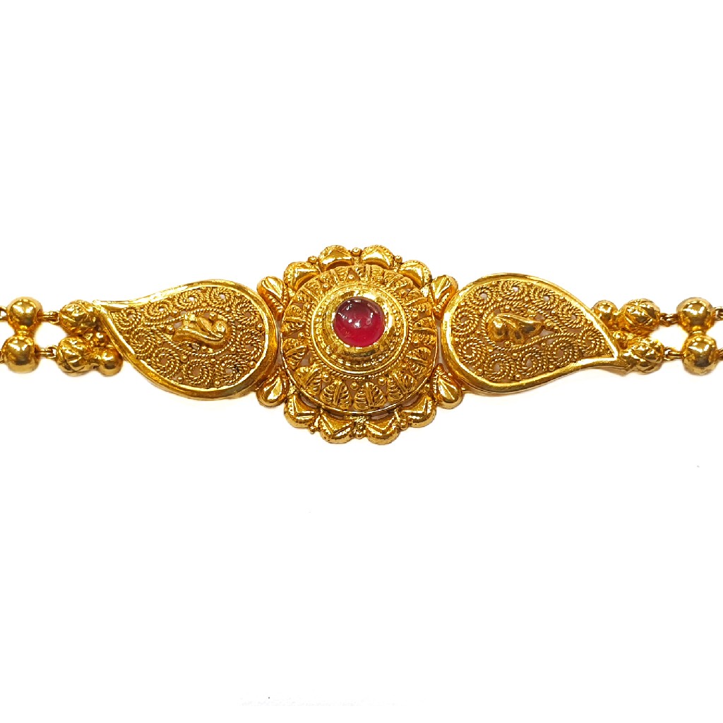 22K Gold Antique Modern Bracelet MGA - GB005