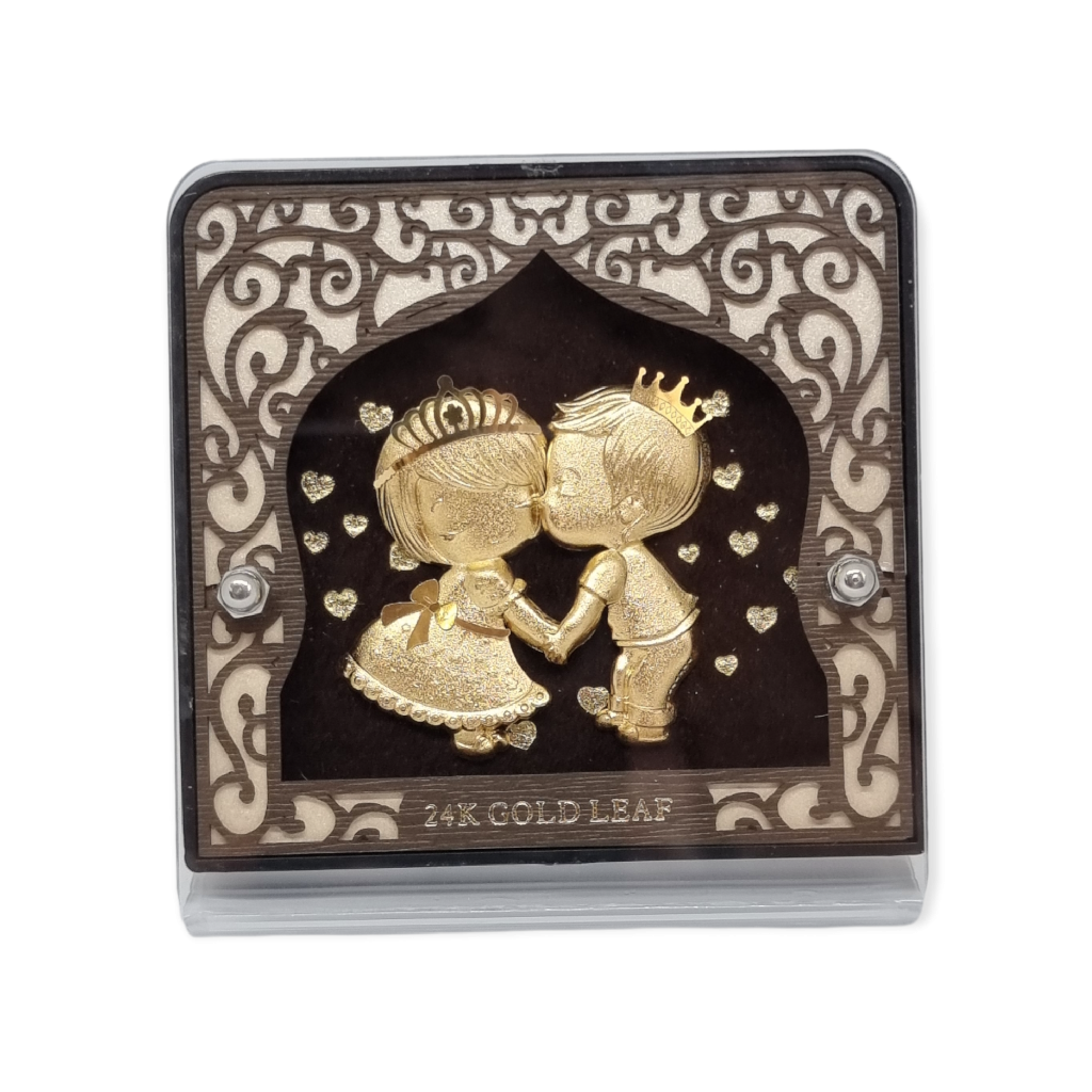 24 carat gold love piece frame