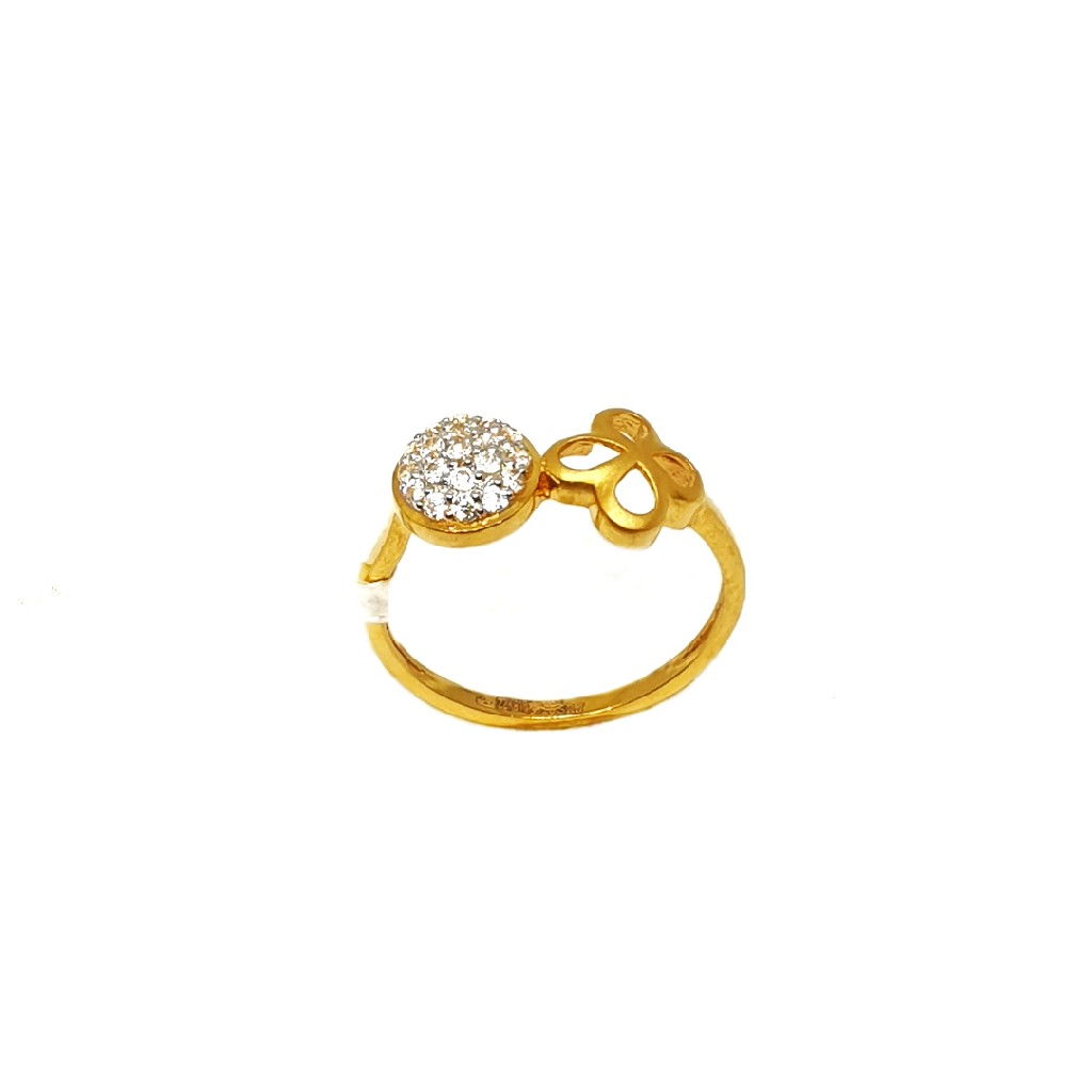 22K Gold Round Shaped Ring MGA - LR...