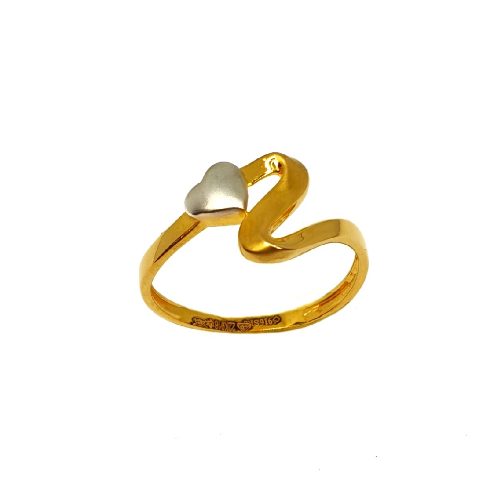 22K Gold Heart Shaped Ring MGA - LR...