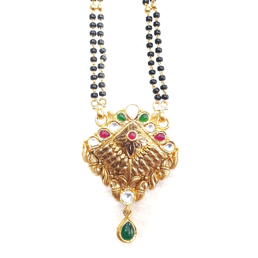 22k gold antique mangalsutra mga - gm007