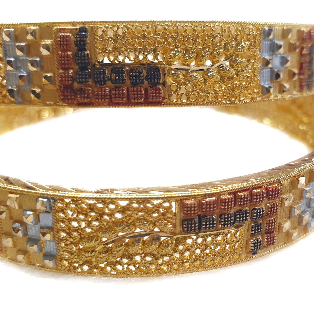 916 Gold Kalkatti Kada bangles MGA - GP077