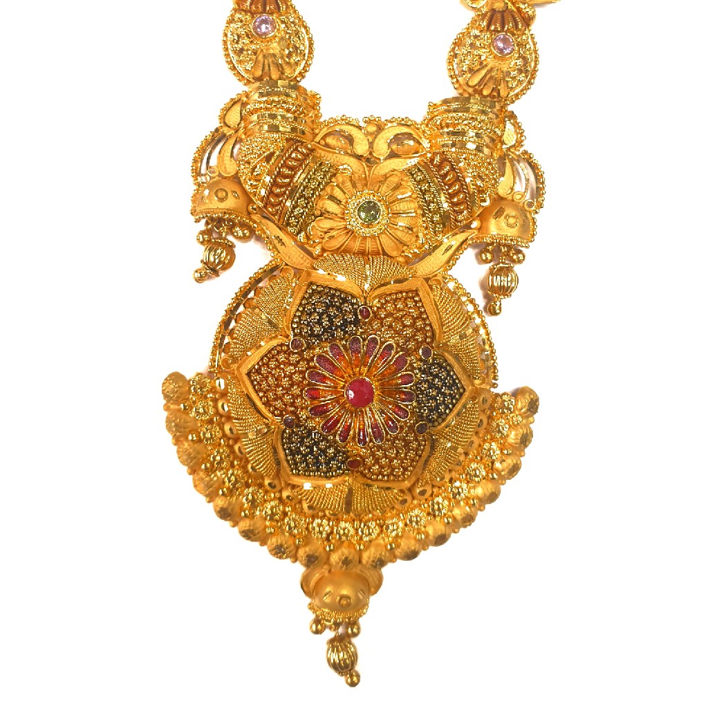 1 gram gold forming necklace set mga - gfn0017