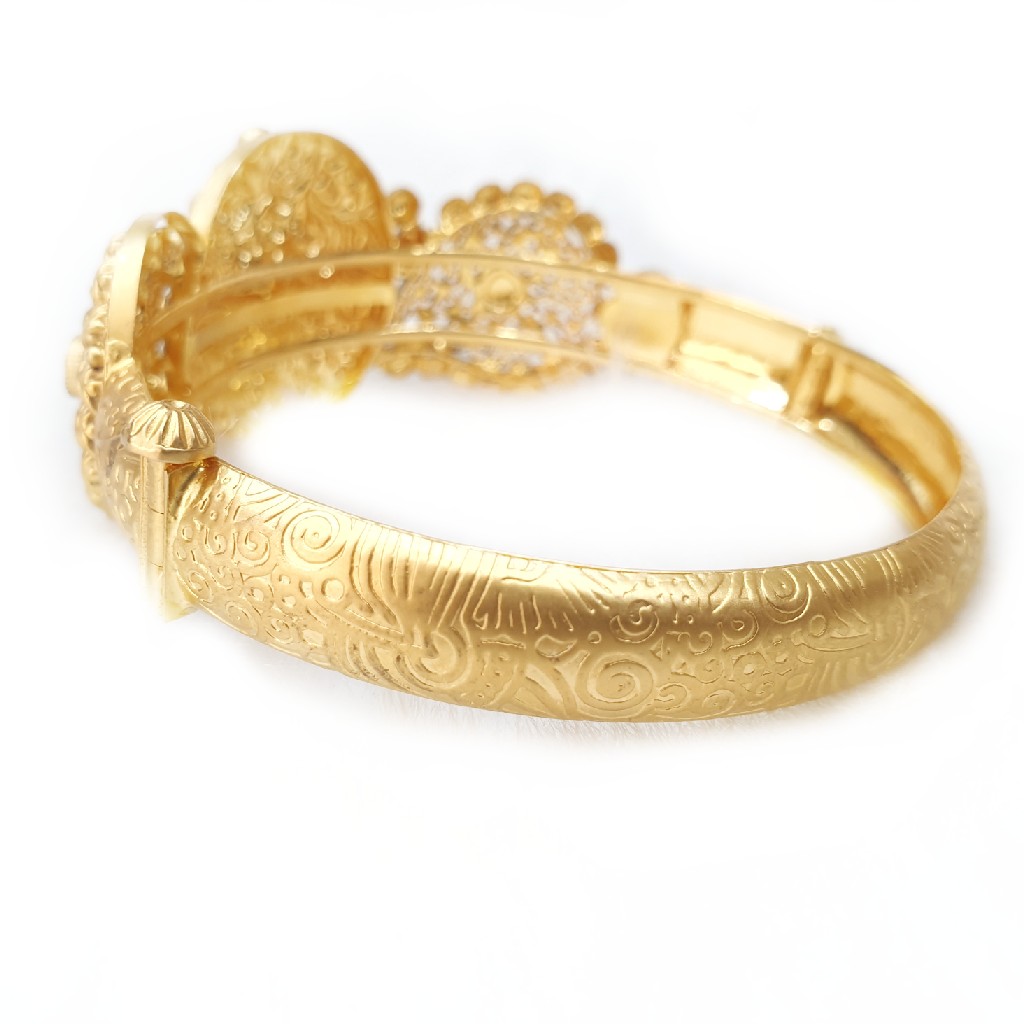 22k Gold Antique Kada Bangles MGA - GP063