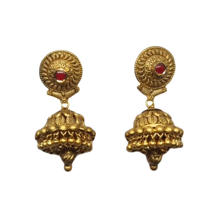 22K Gold Antique Designer Necklace Set MGA -GN0104