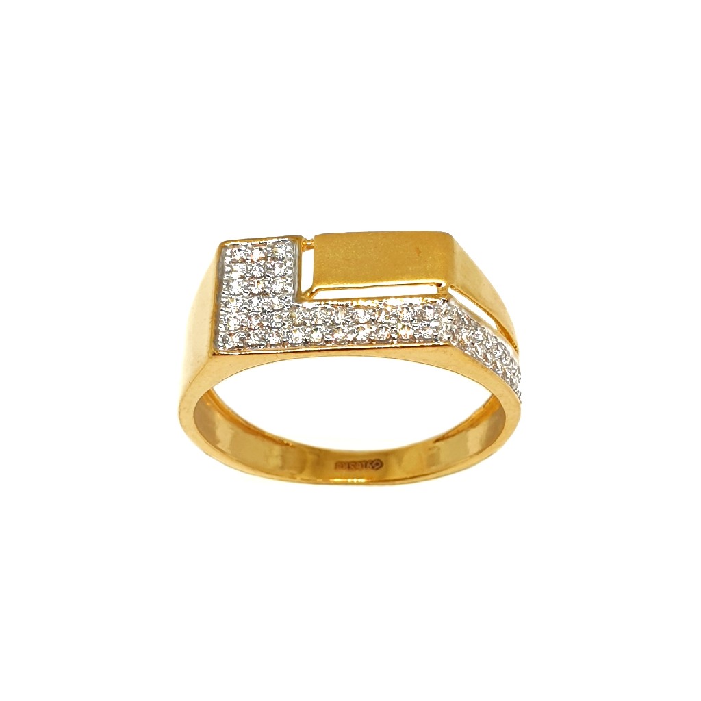 22K Gold Modern Gents Ring MGA - GR...