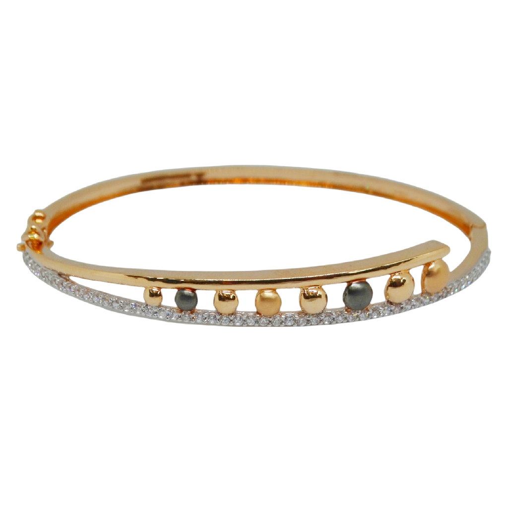 18k rose gold fancy kada bracelet m...