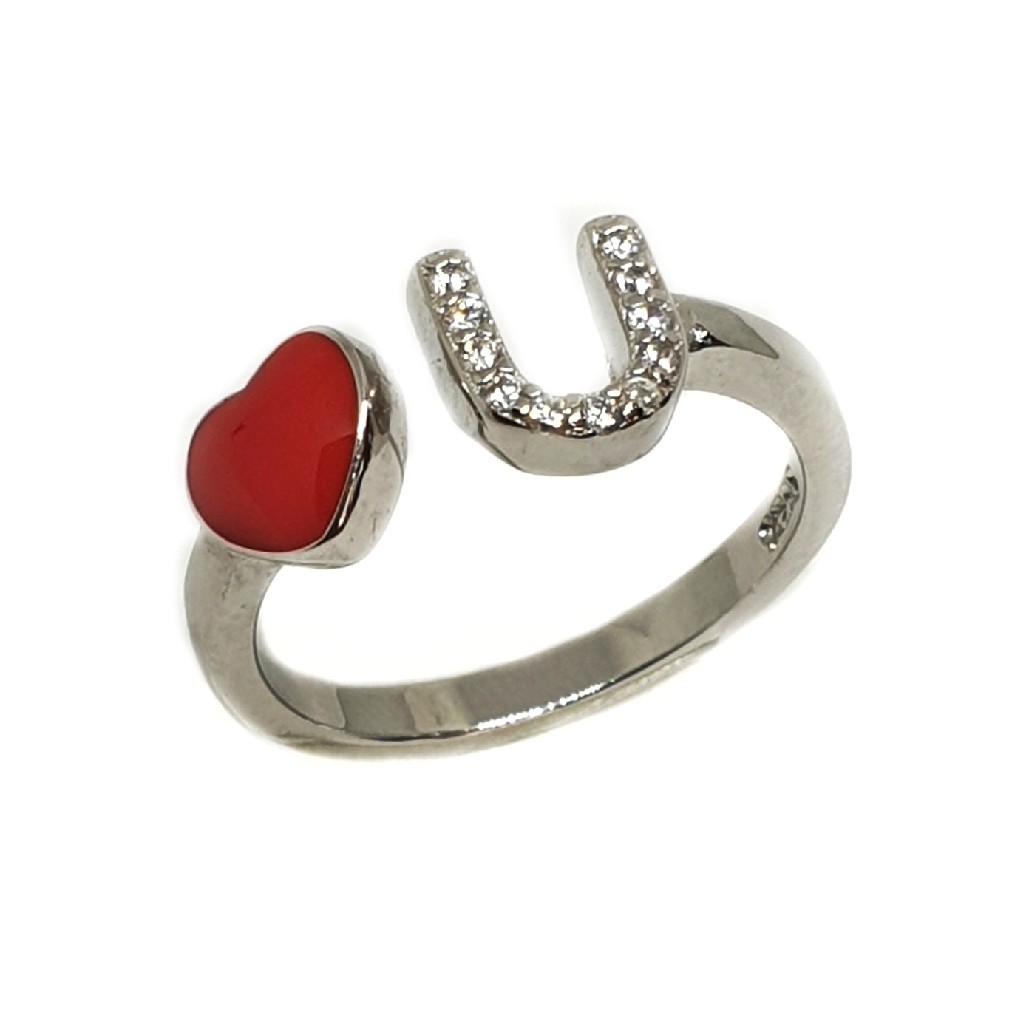 925 Sterling Silver Love You Ring M...