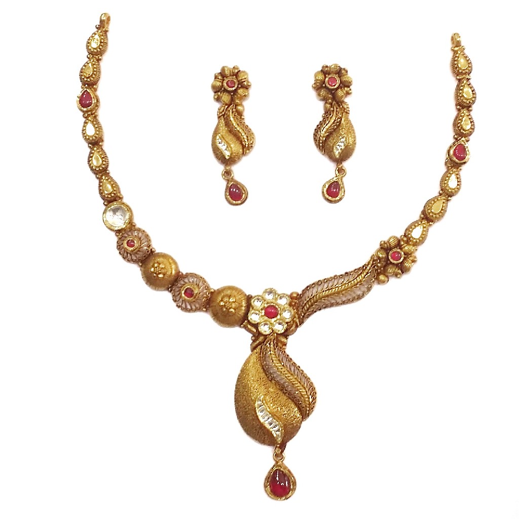 22kt Gold Antique Oxidised Designer...