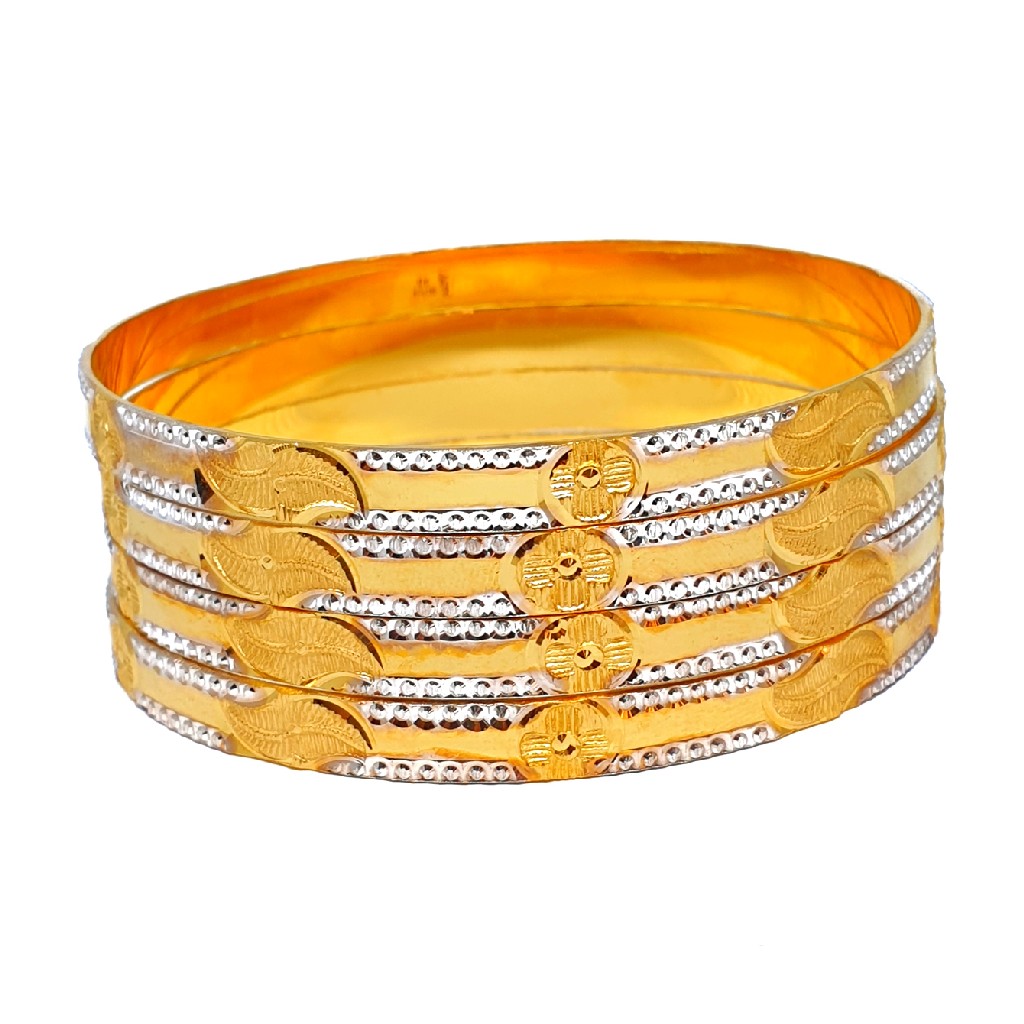 One Gram Gold Forming Modern Bangles MGA - BGE0451