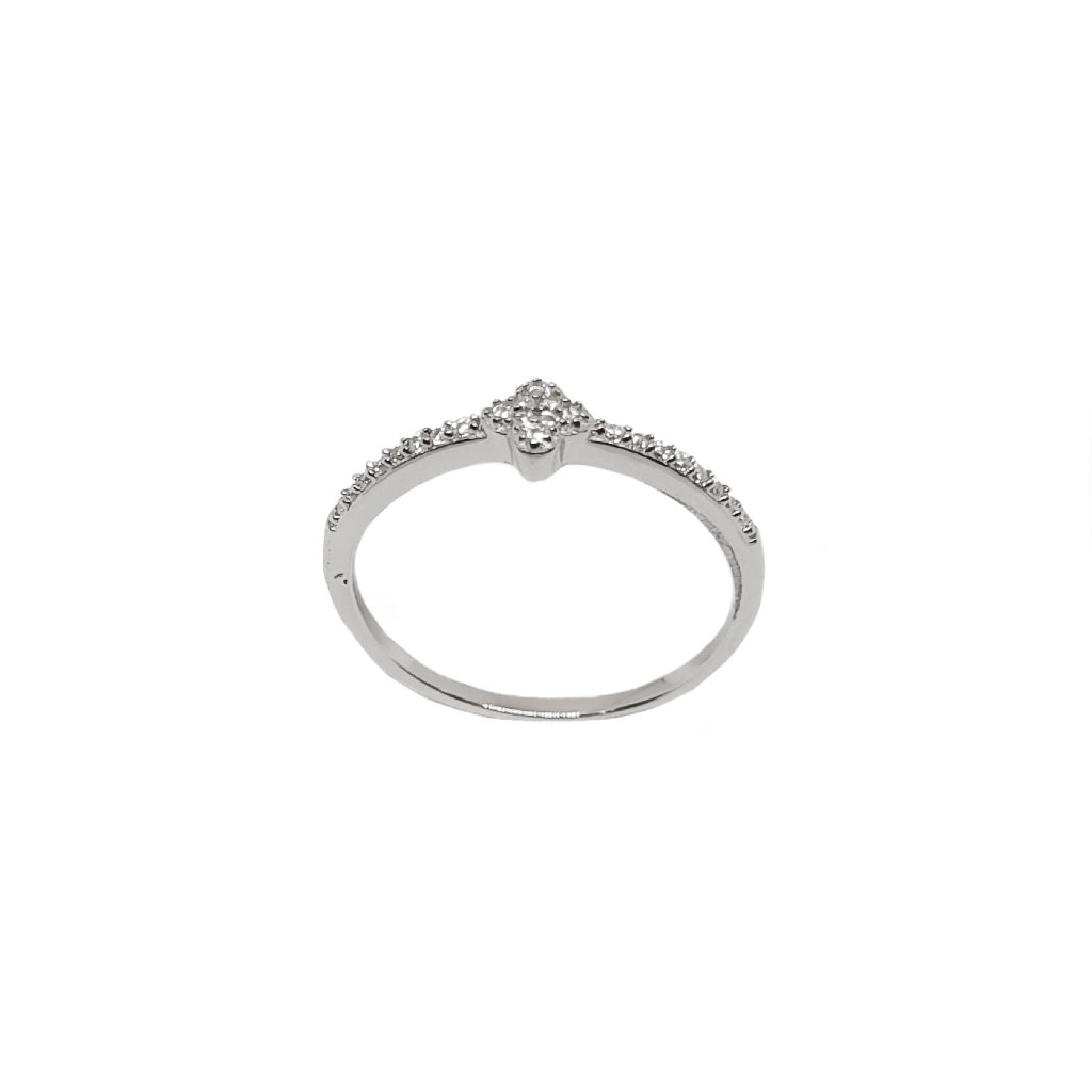 Diamond Ring In 925 Sterling Silver...