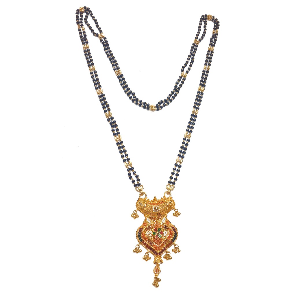 22k Gold Kalkatti Designer Mangalsu...