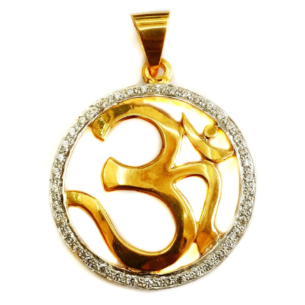 22k Gold Om Pendant MGA - GP003