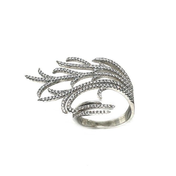 925 Sterling Silver Modern Style Ri...